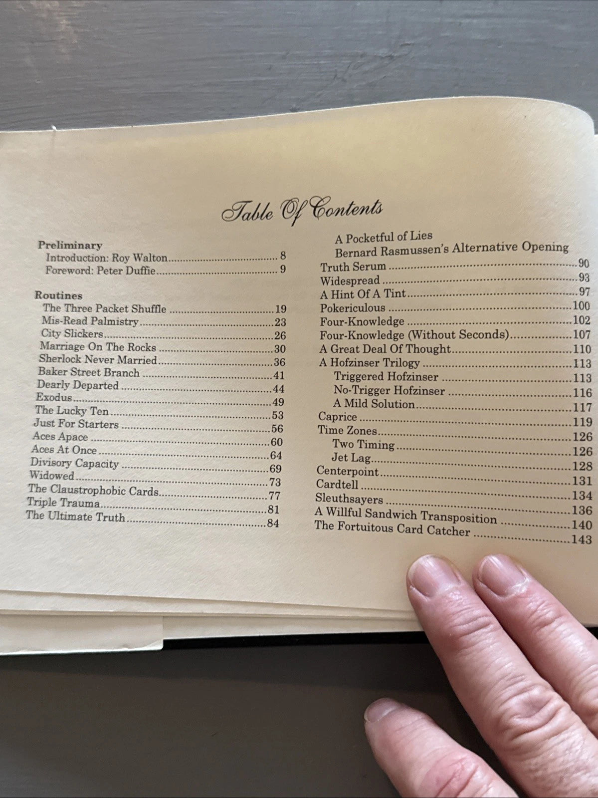 Duffie’s Card Compulsions Peter Duffie 1995 1st Edition ESTATE