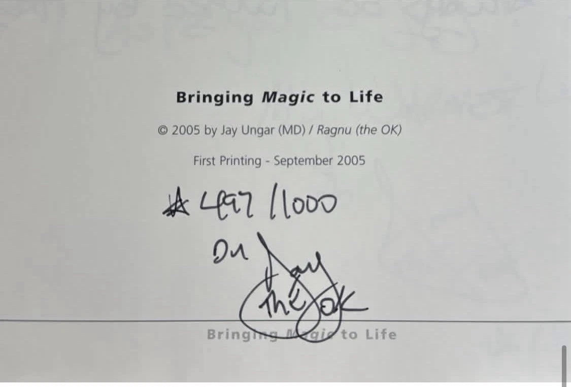 Bringing Magic To Life by Dr. Jay Ungar SIGNED #497/1000 ESTATE
