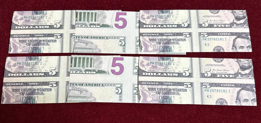 6 Pack - Mismade $5 Dollar Bill 💵 🪄 Bill Change Money Magic Close Up