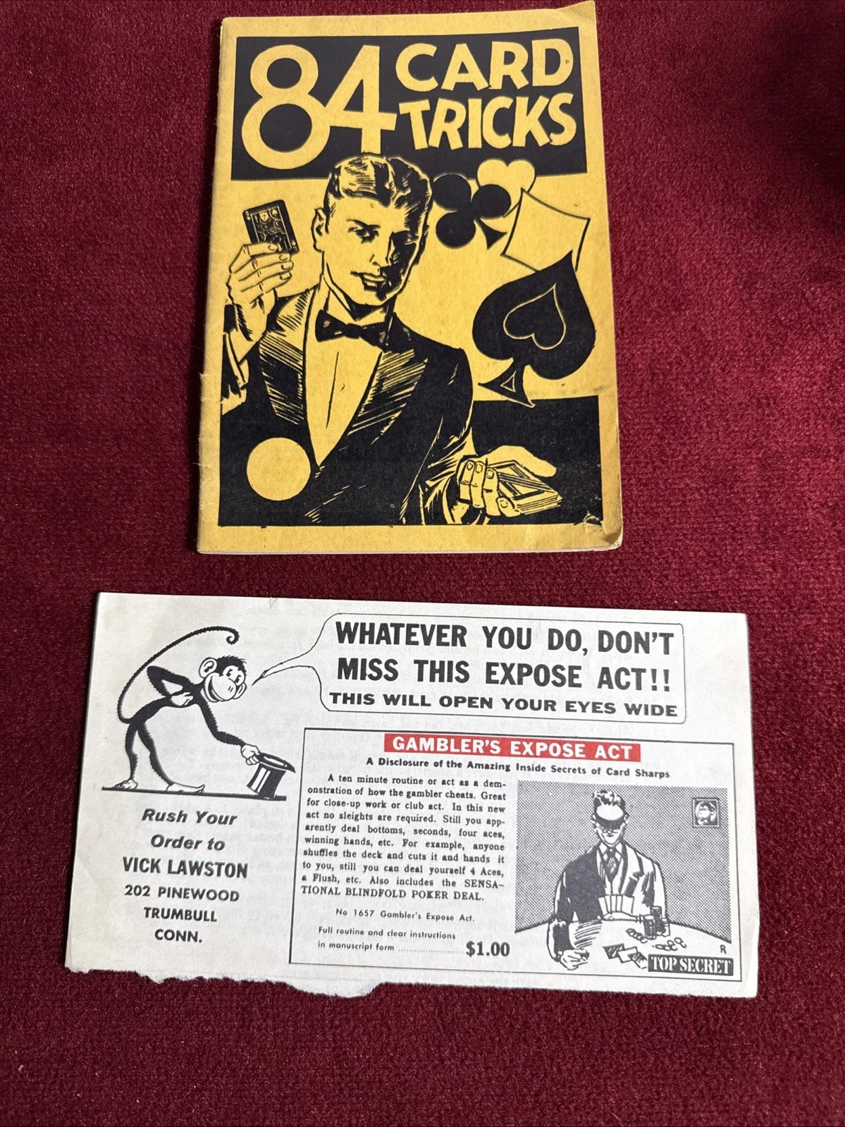 84 Card Tricks by Hugh Morris 1936 1st edition ESTATE
