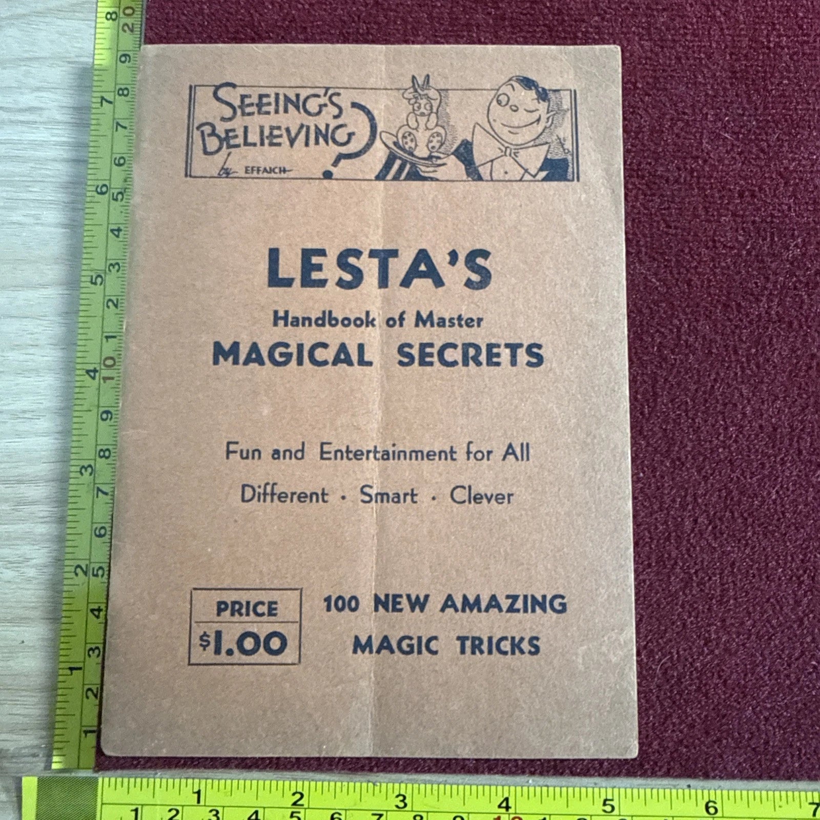 Lesta’s Handbook Of Master Magical Secrets RARE Seeing Is Believing Effaich - ESTATE
