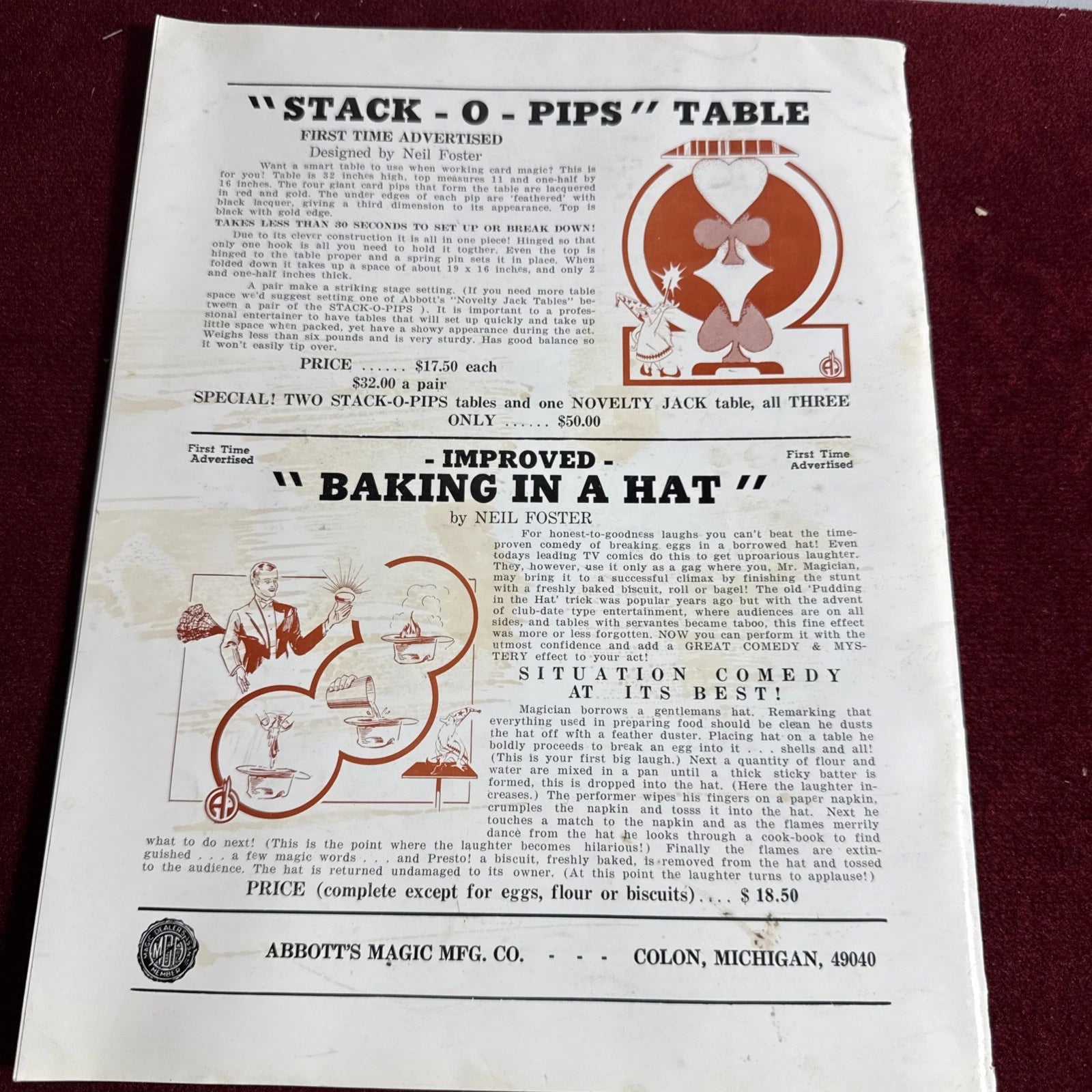 TOPS Magic Magazine VNTG Abbott’s February 1965 Vol 5 #2 John Mulholland