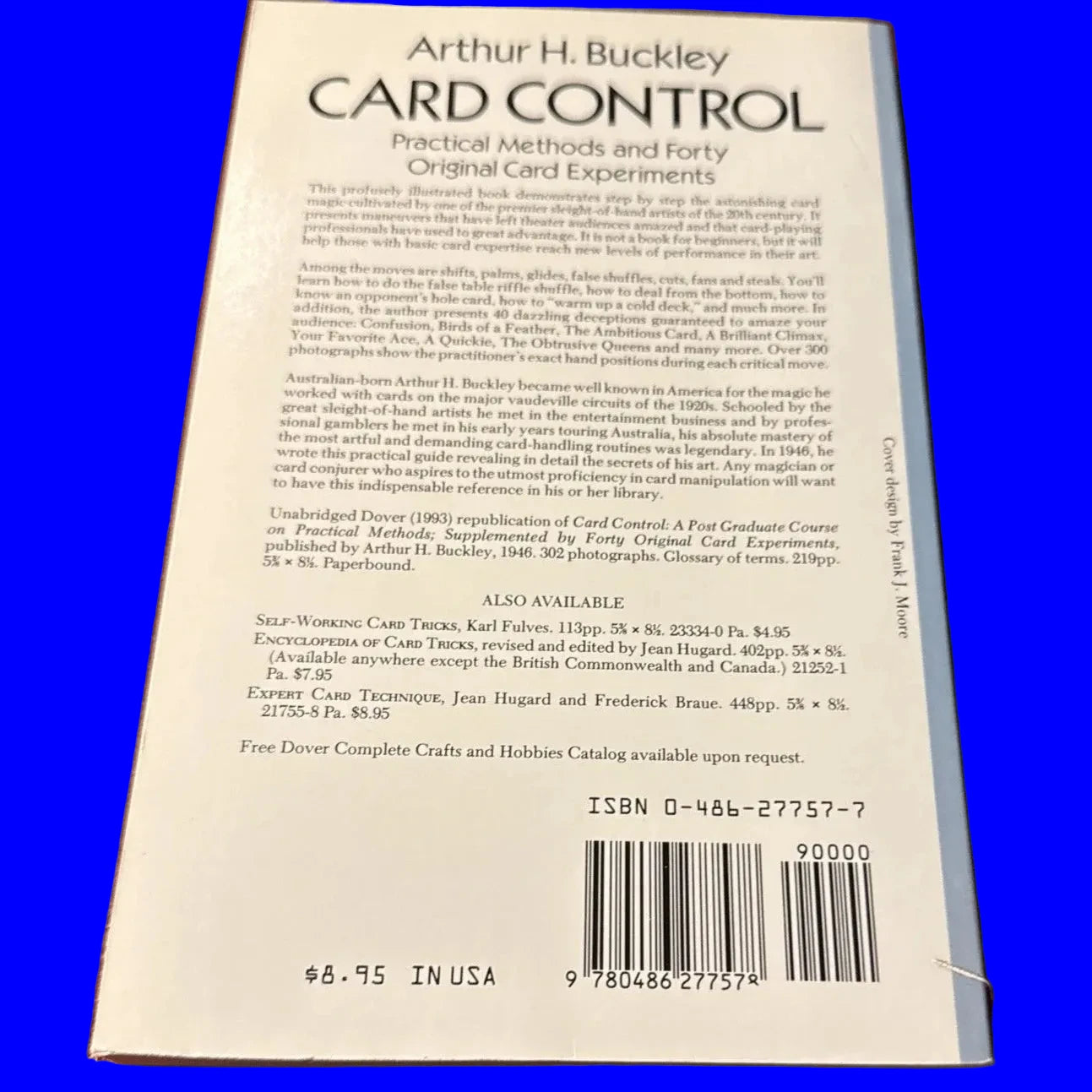 The Buckley Trilogy: Card Control  by Arthur Buckley 1973 ESTATE