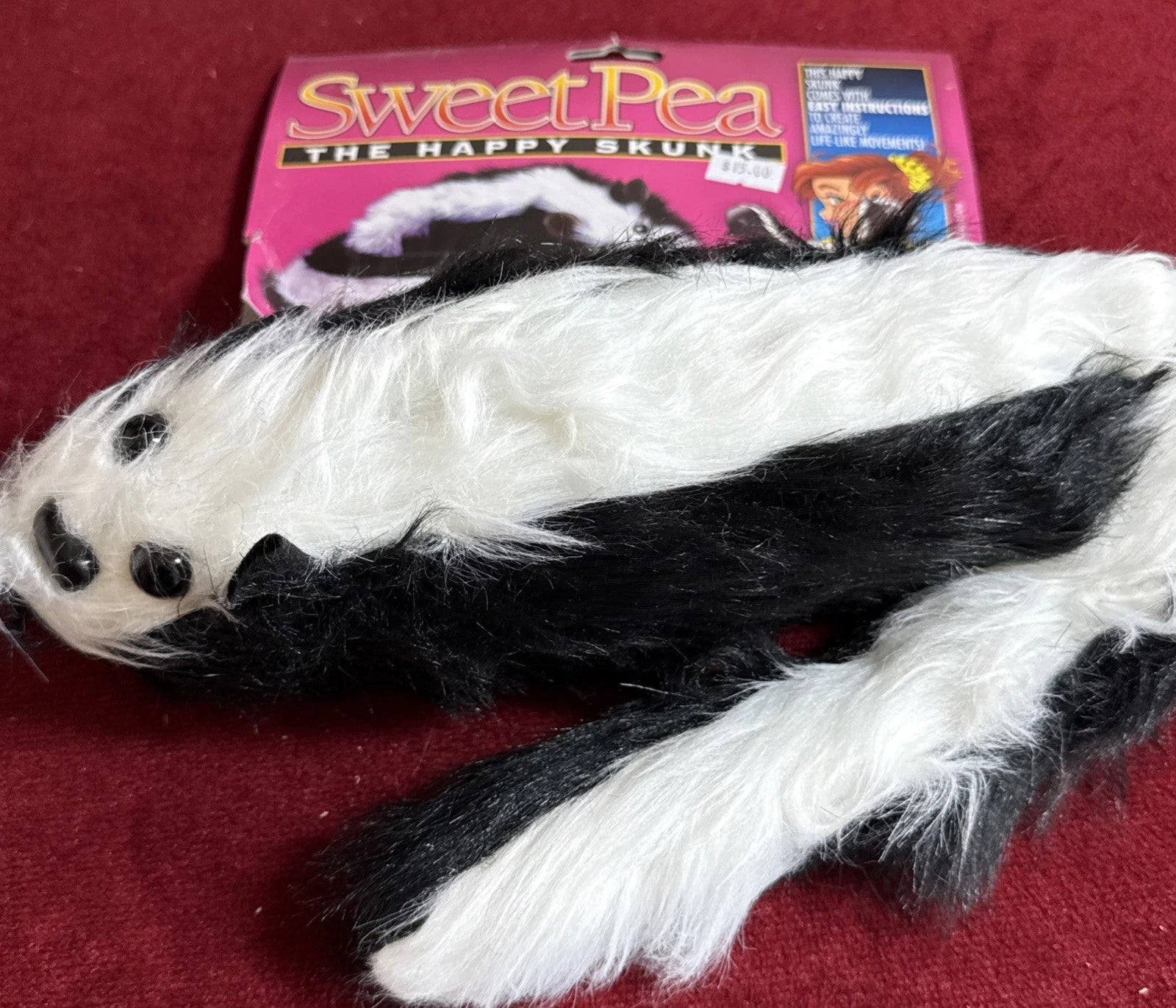 Sweet Pea The Happy Skunk - Spring animal Puppet